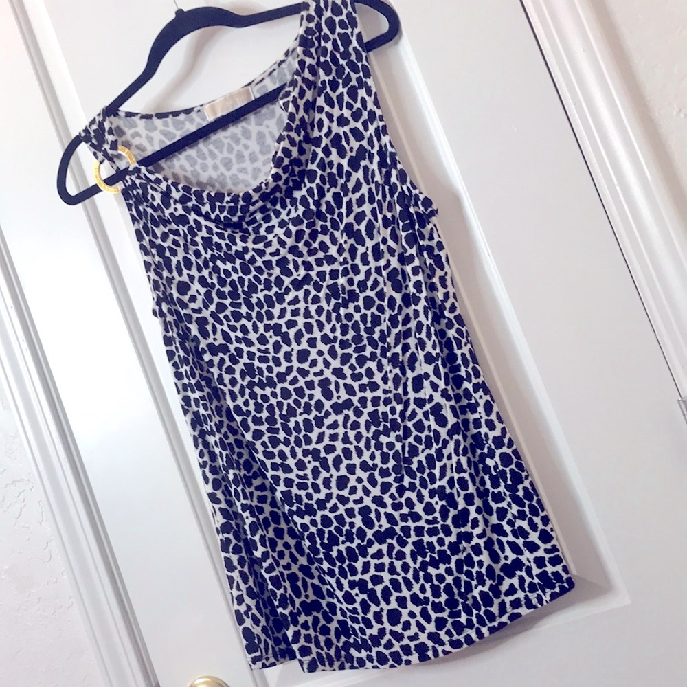 Michael Kors Cheetah top with gold ring detail, super soft & sexy!